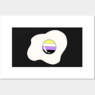 Non-Binary Pride Egg Posters and Art